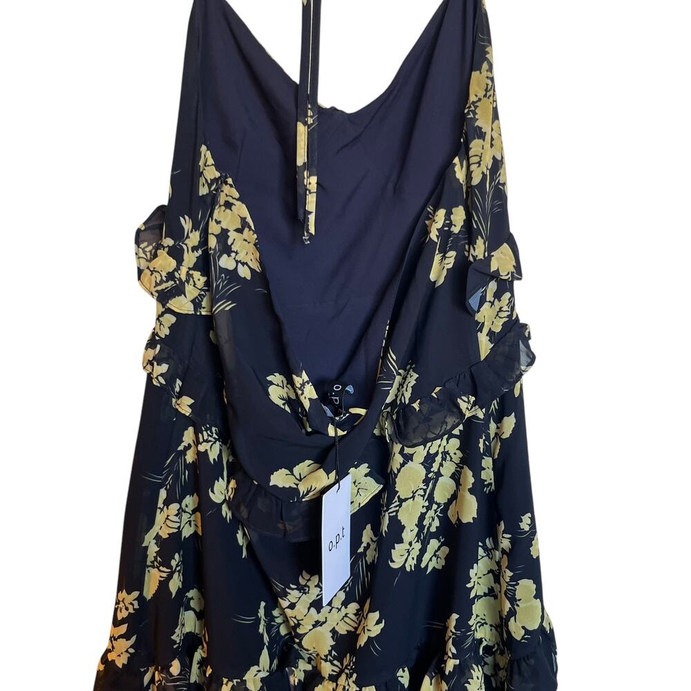 o.p.t. Floral Midi Dress in Navy and Yellow - Picture 10 of 13